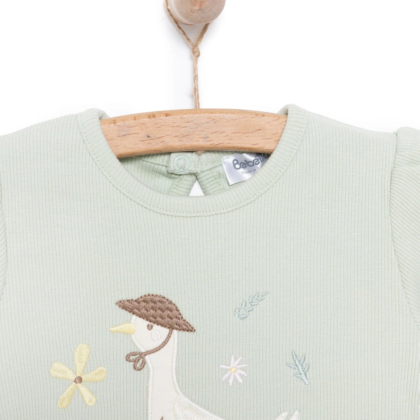 Bebetto Newborn Cute Duck Tshirt - Short - Multicolour - mezetto ebebek ebebek