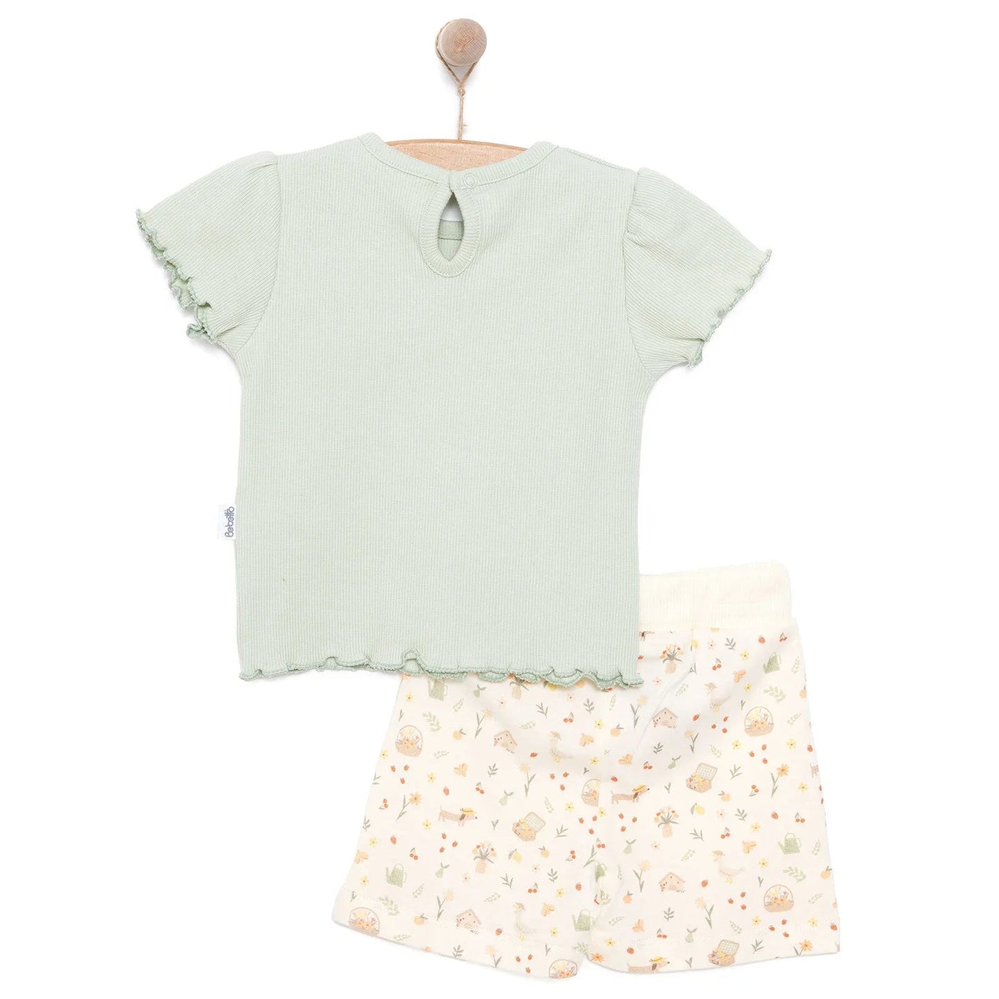 Bebetto Newborn Cute Duck Tshirt - Short - Multicolour - mezetto ebebek ebebek