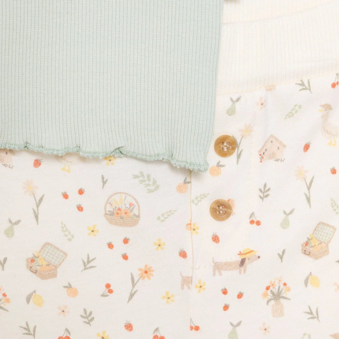 Bebetto Newborn Cute Duck Tshirt - Short - Multicolour - mezetto ebebek ebebek