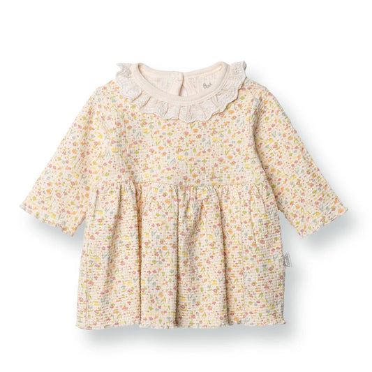 Bebetto Newborn Dress - Salmon - mezetto ebebek ebebek