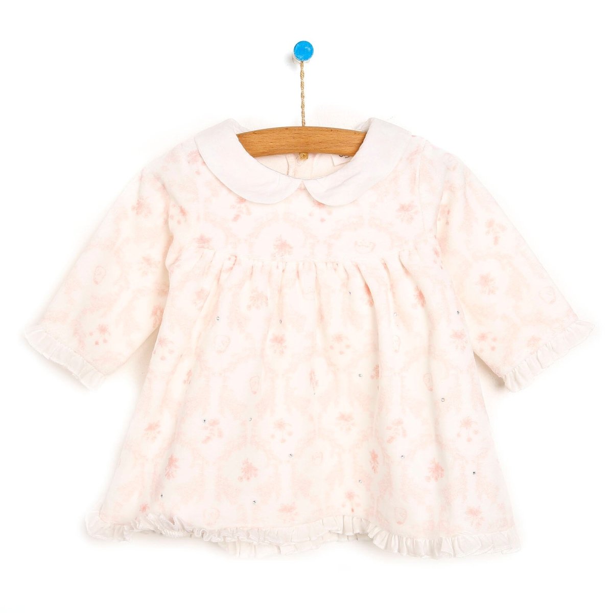 Bebetto Newborn Dress - Salmon - mezetto ebebek ebebek