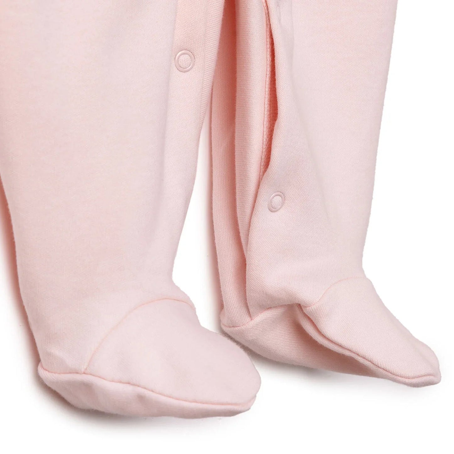 Bebetto Newborn Footed Jumpsuit - Pink - mezetto ebebek ebebek
