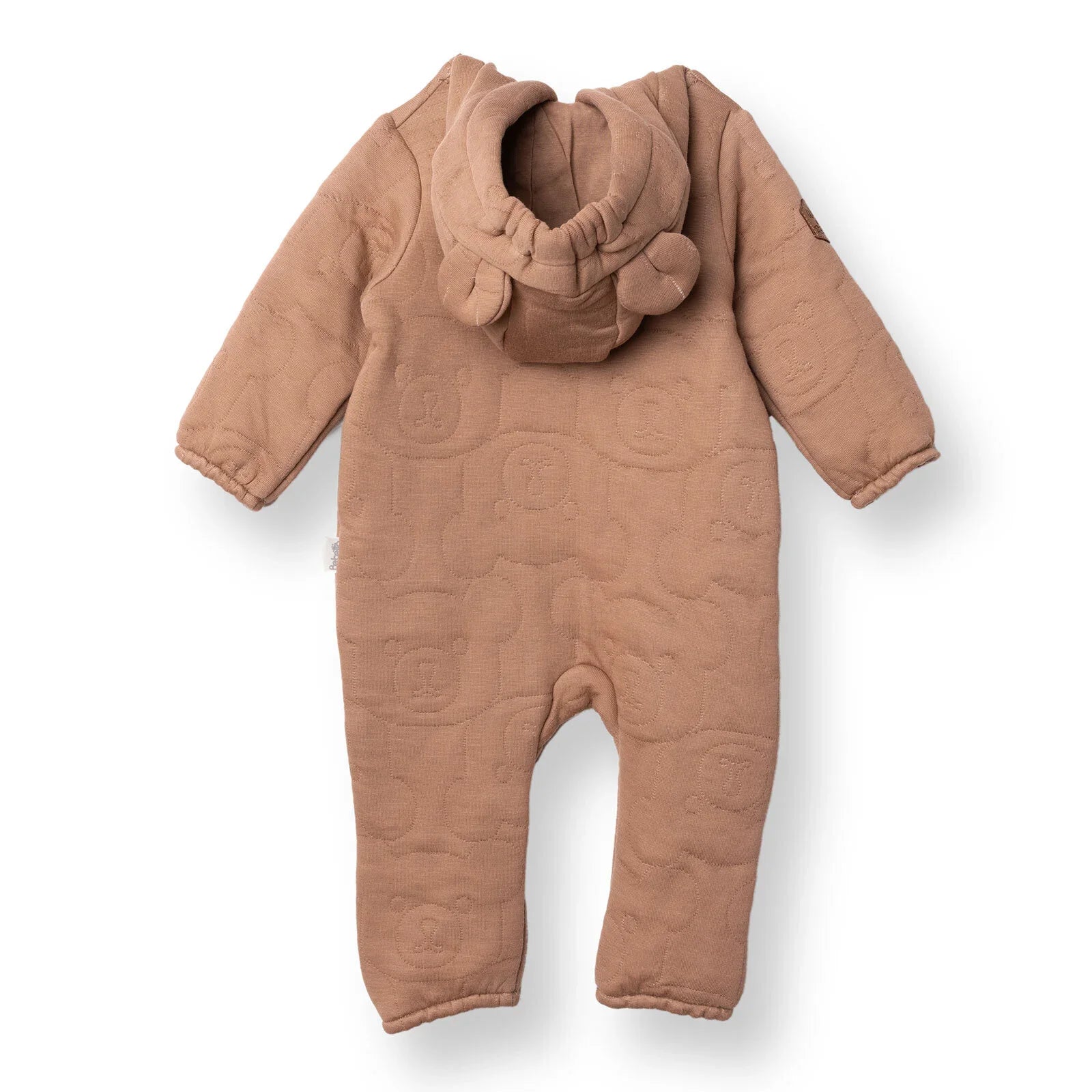 Bebetto Newborn Footless Jumpsuit - Brown - mezetto ebebek ebebek