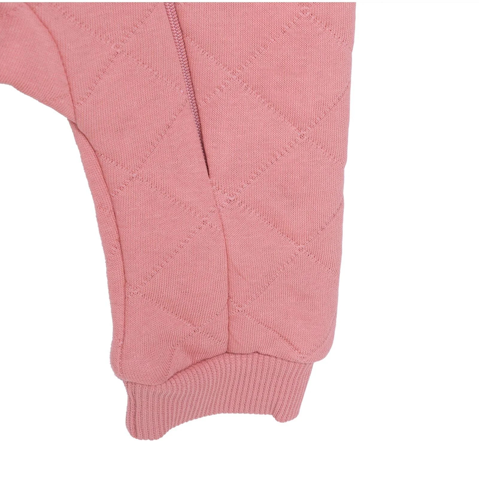 Bebetto Newborn Footless Jumpsuit - Light Rose - mezetto ebebek ebebek