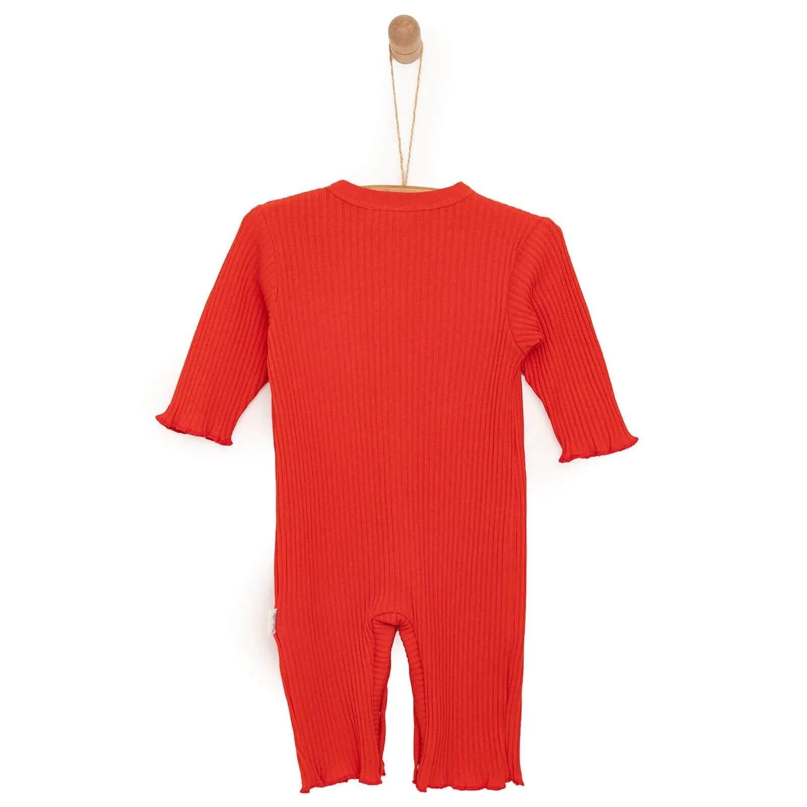 Bebetto Newborn Good Wishes Jumpsuit - Orange - mezetto ebebek ebebek