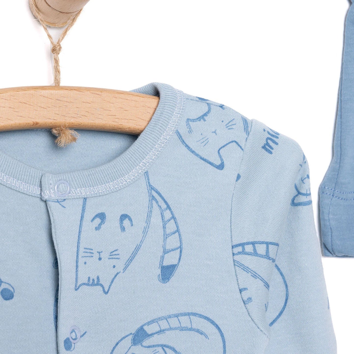 Bebetto Organic Unisex Jumpsuit - Indigo - mezetto ebebek ebebek