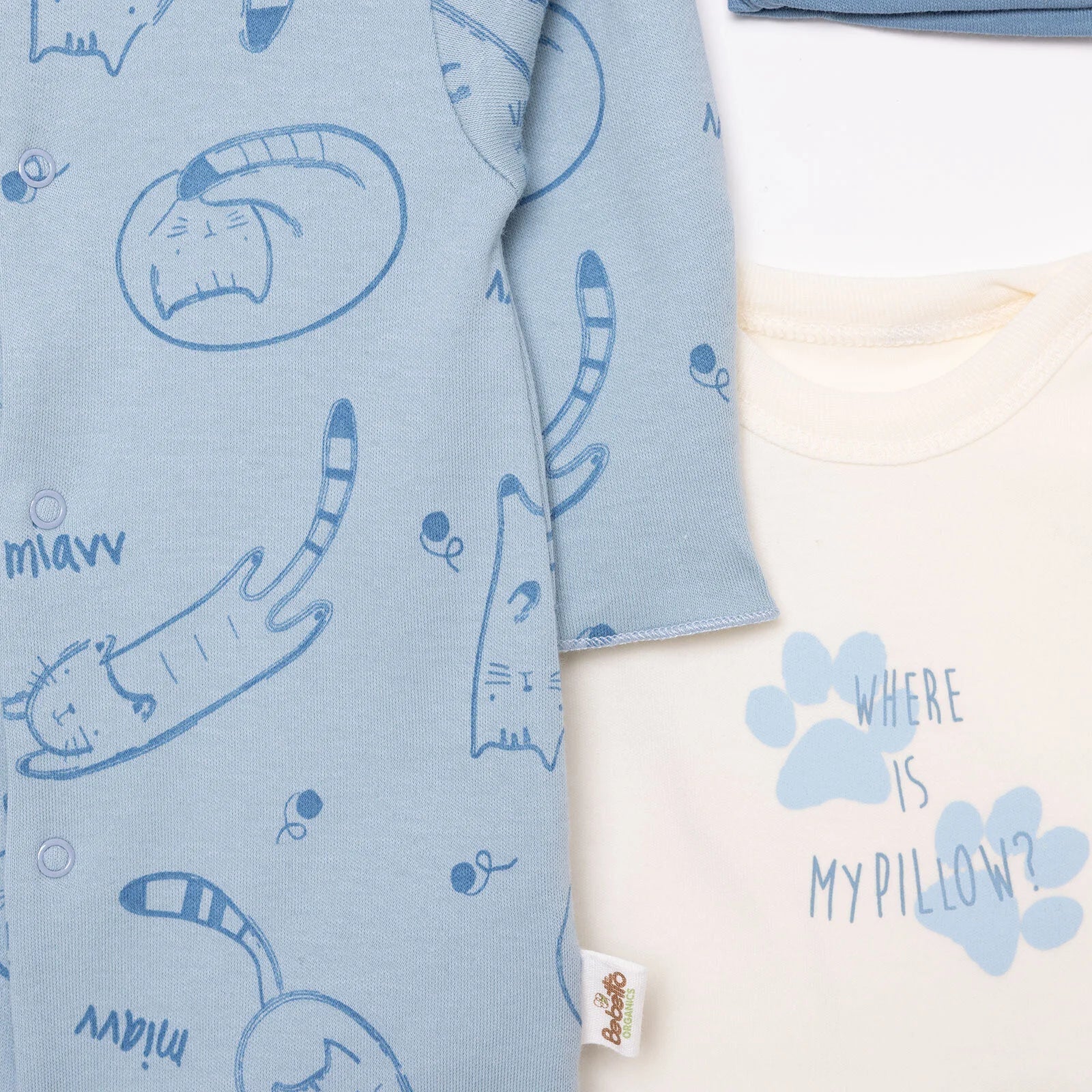 Bebetto Organic Unisex Jumpsuit - Indigo - mezetto ebebek ebebek