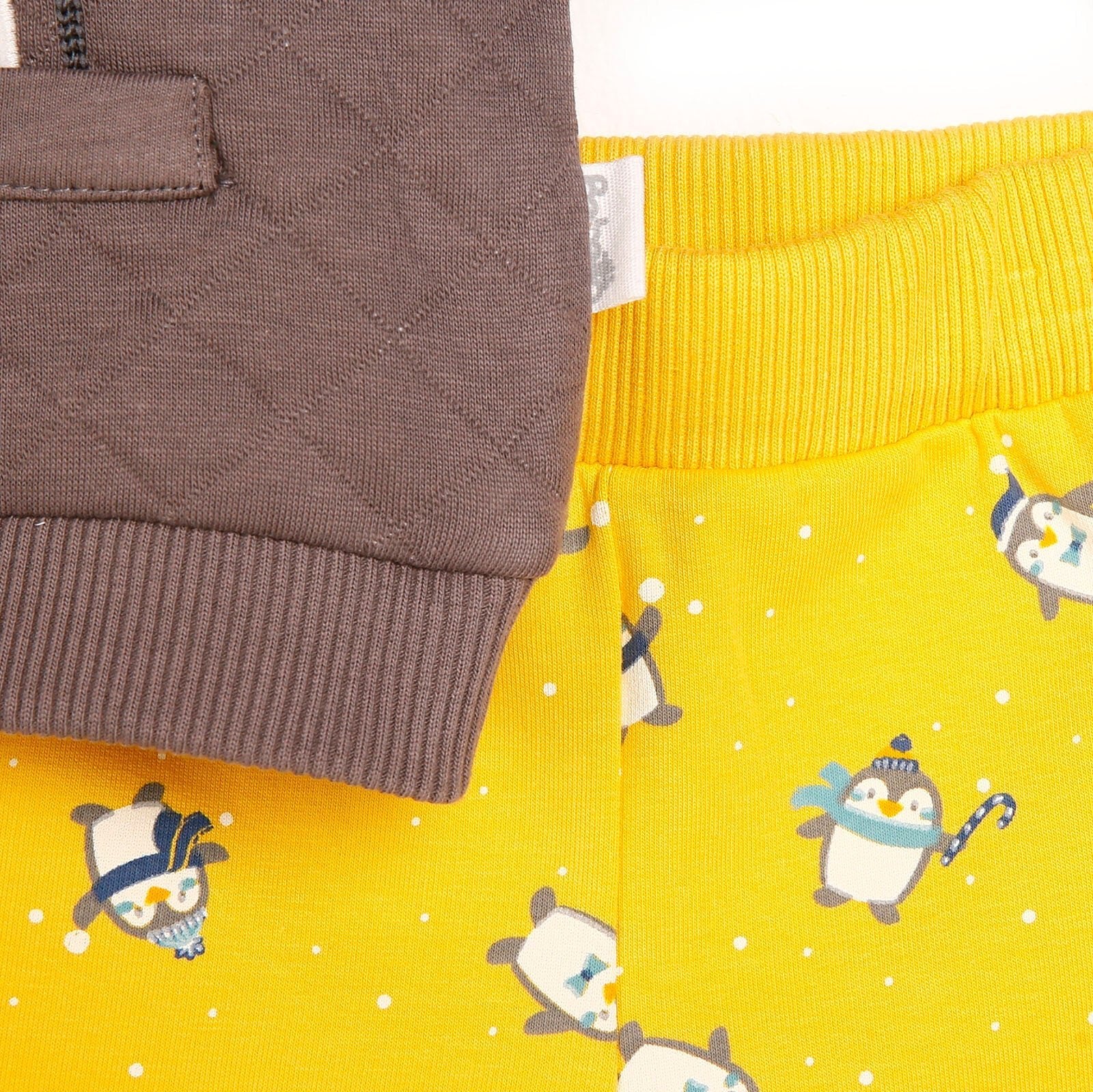 Bebetto Sweatshirt - Footless Bottom - Yellow - mezetto ebebek ebebek