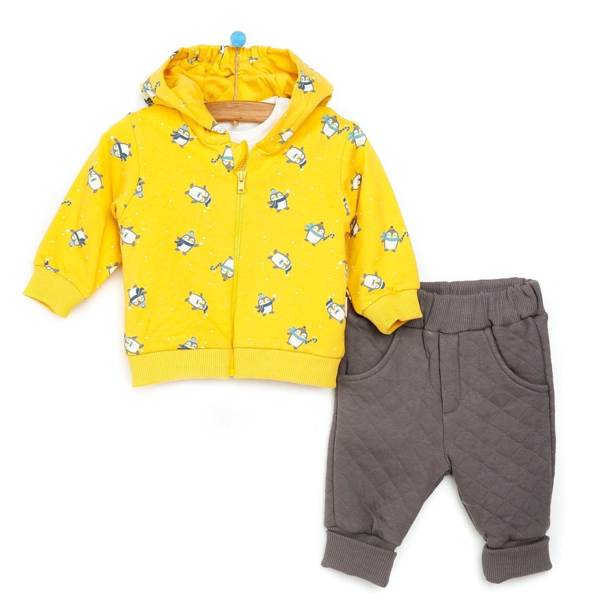Bebetto Sweatshirt - Vest - Bottom - Yellow - mezetto ebebek ebebek