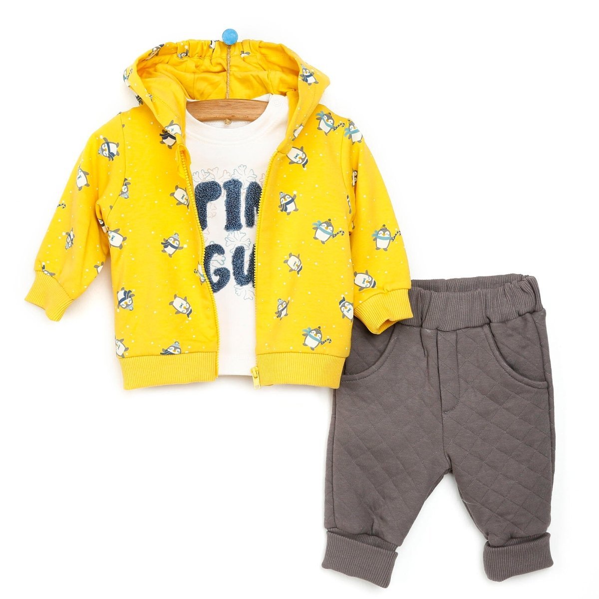 Bebetto Sweatshirt - Vest - Bottom - Yellow - mezetto ebebek ebebek