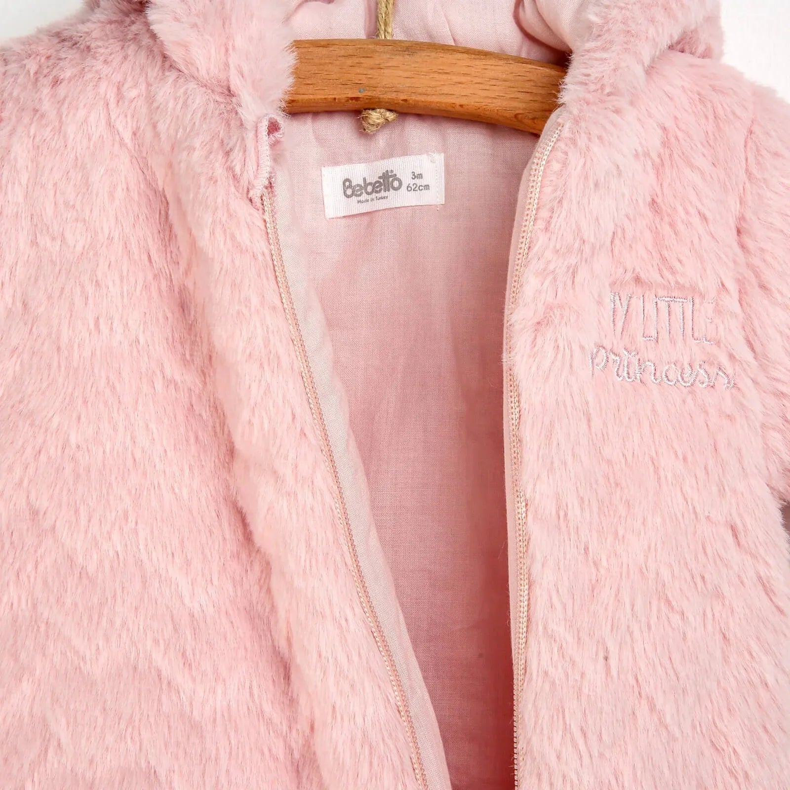 Bebetto Welsoft Footed Jumpsuit - Light Pink - mezetto ebebek ebebek