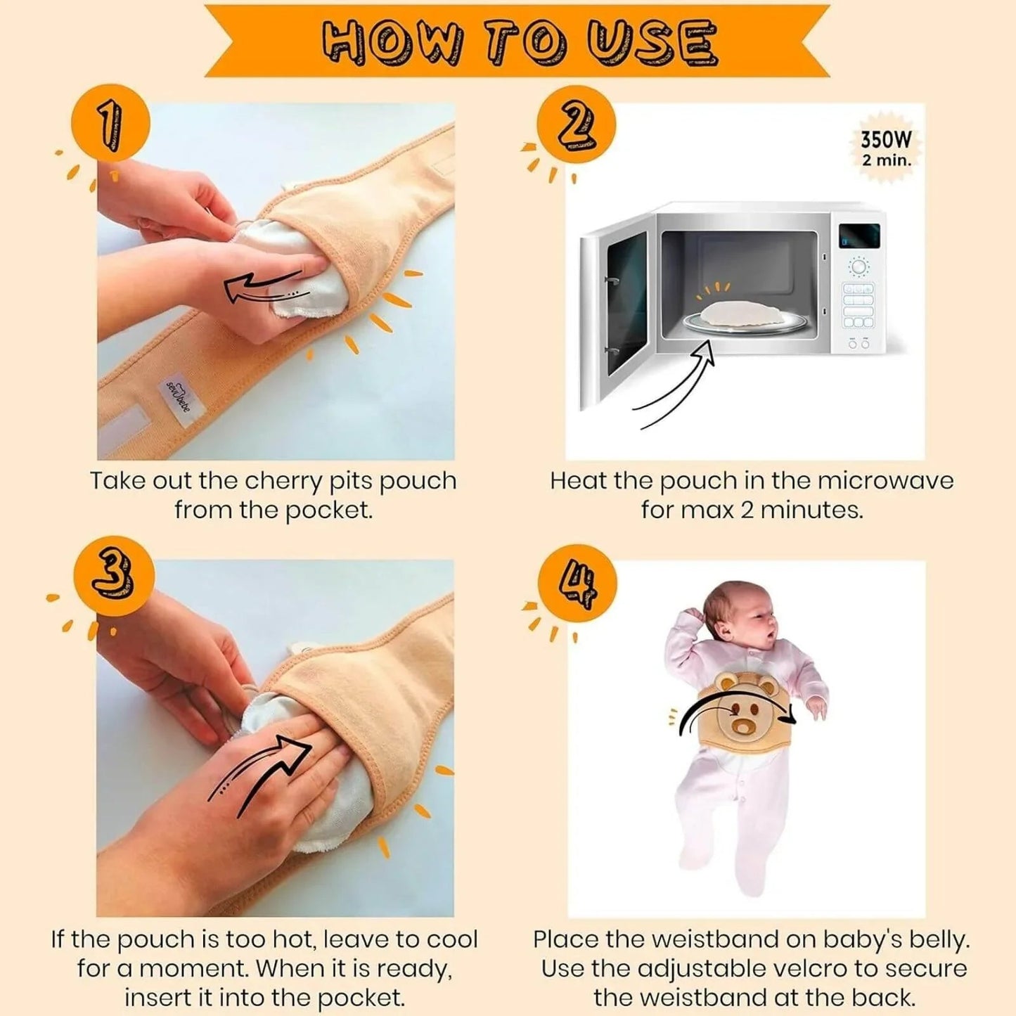 Belly Band for Relieving Gas Pains of the Baby - mezetto ebebek ebebek
