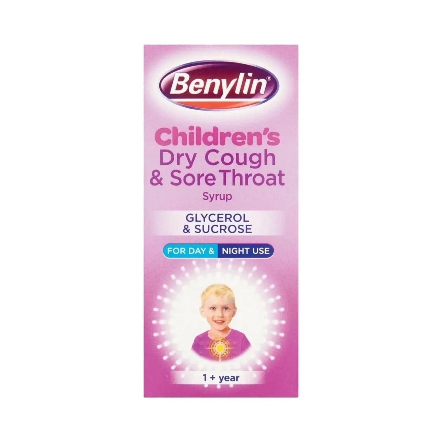 Benylin Children's Dry Cough and Sore Throat Syrup 1+ year 125ml - mezetto ebebek ebebek
