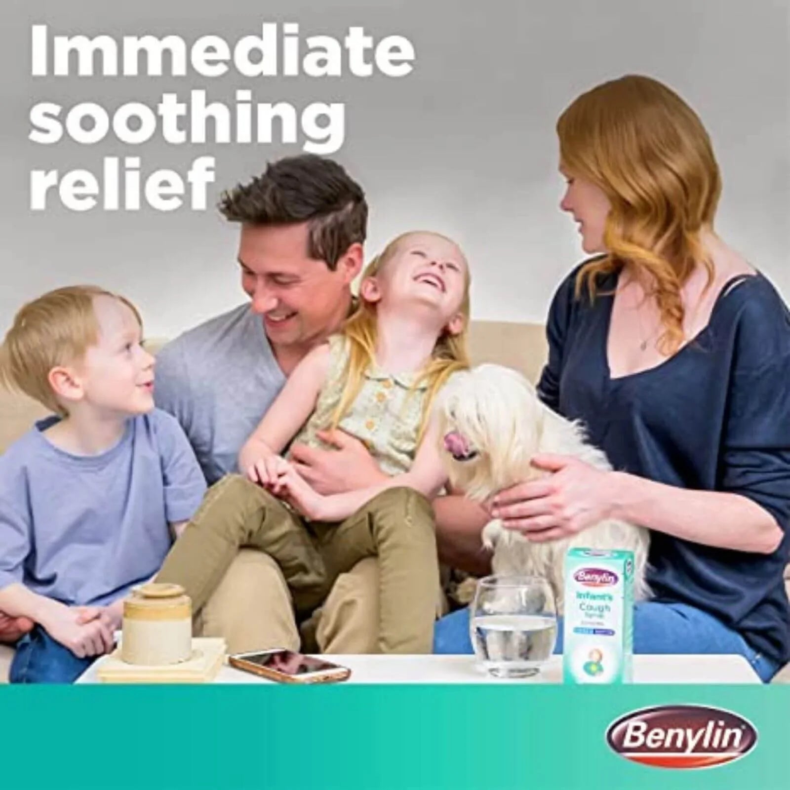 Benylin Infant's Cough Syrup Apple Flavour 3+ months 125ml - mezetto ebebek ebebek