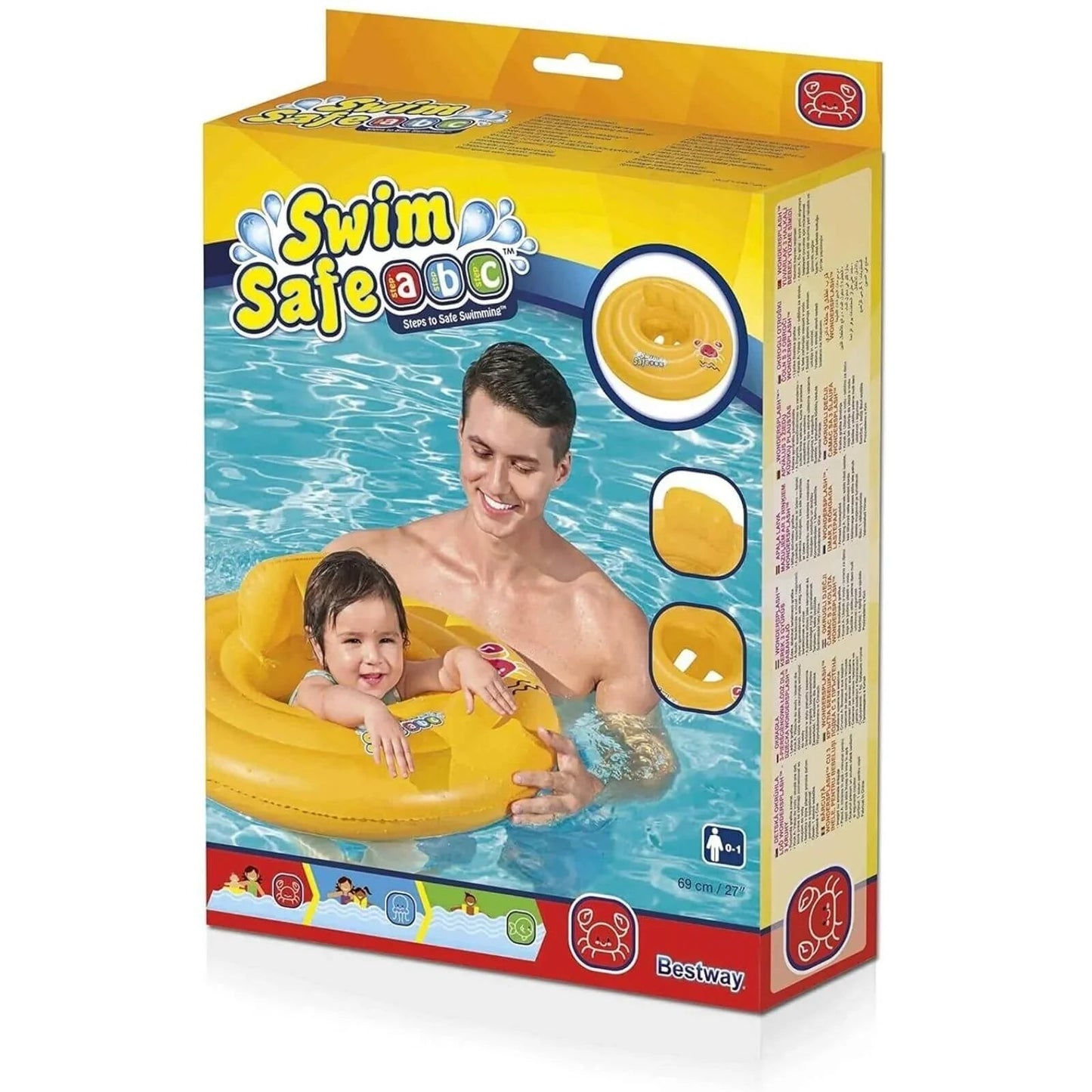 Bestway Wondersplash Baby Boat Round 3 Ring - mezetto ebebek ebebek