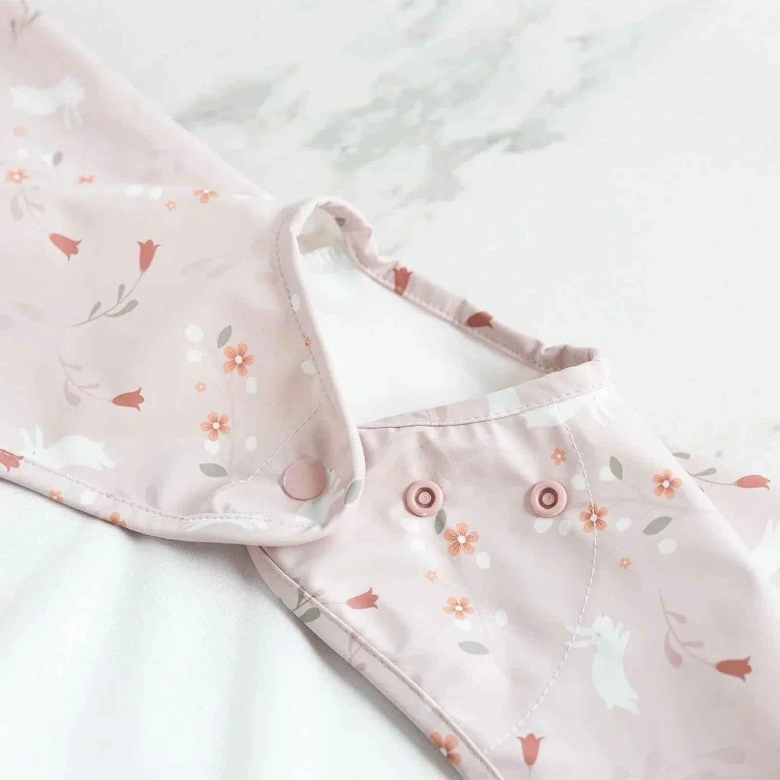 Bibado Coverall Weaning Bib - Botanical Bunnies - mezetto ebebek ebebek