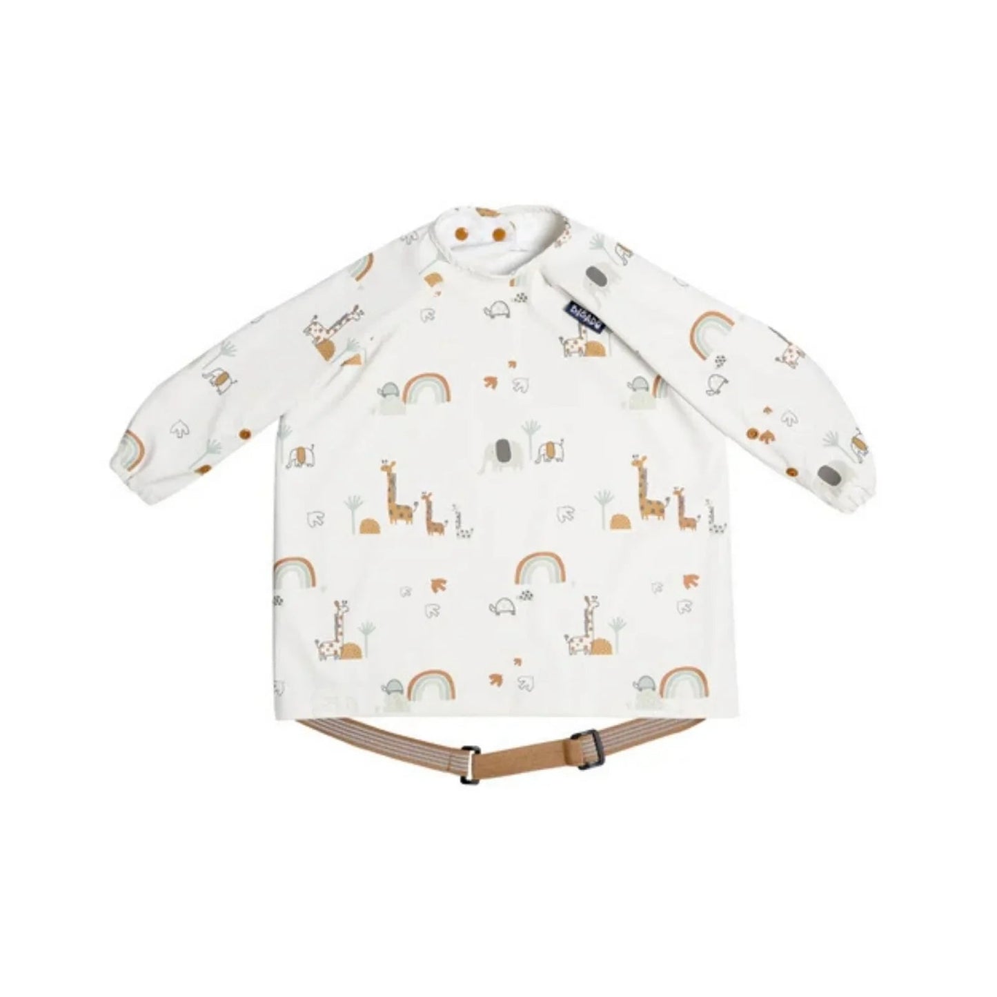 Bibado Coverall Weaning Bib - Serengeti Spaghetti - mezetto ebebek ebebek