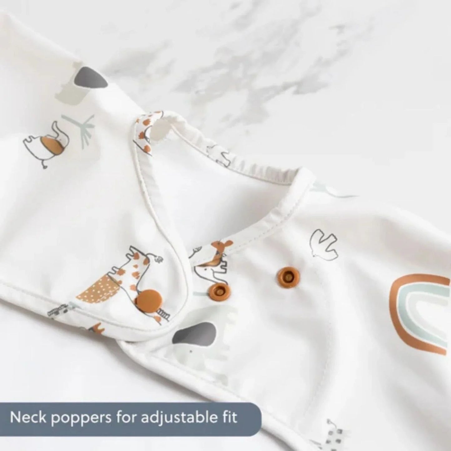 Bibado Coverall Weaning Bib - Serengeti Spaghetti - mezetto ebebek ebebek