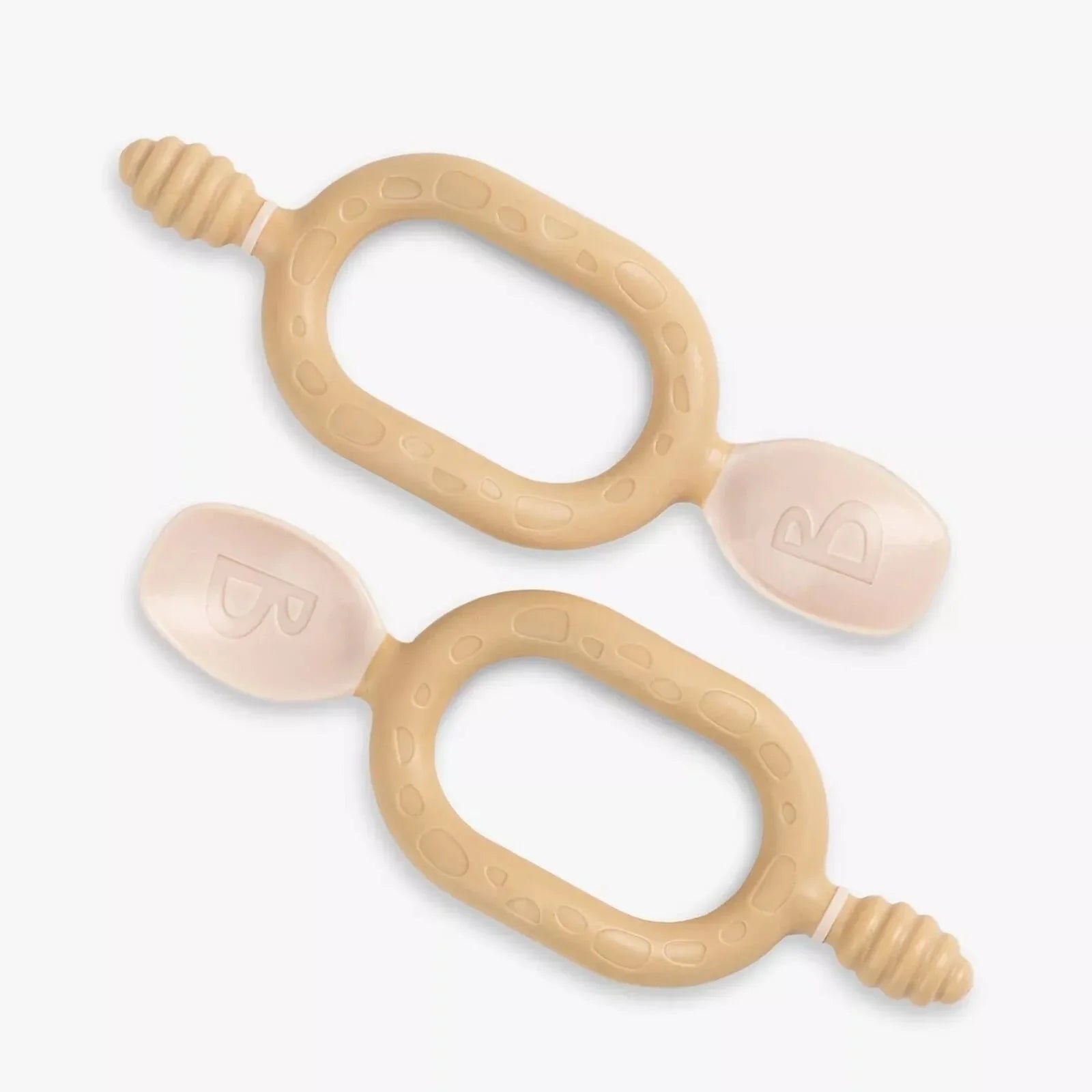 Bibado Dippit Baby Weaning Spoons 6+ months Pack of 2 - Fawn - mezetto ebebek ebebek