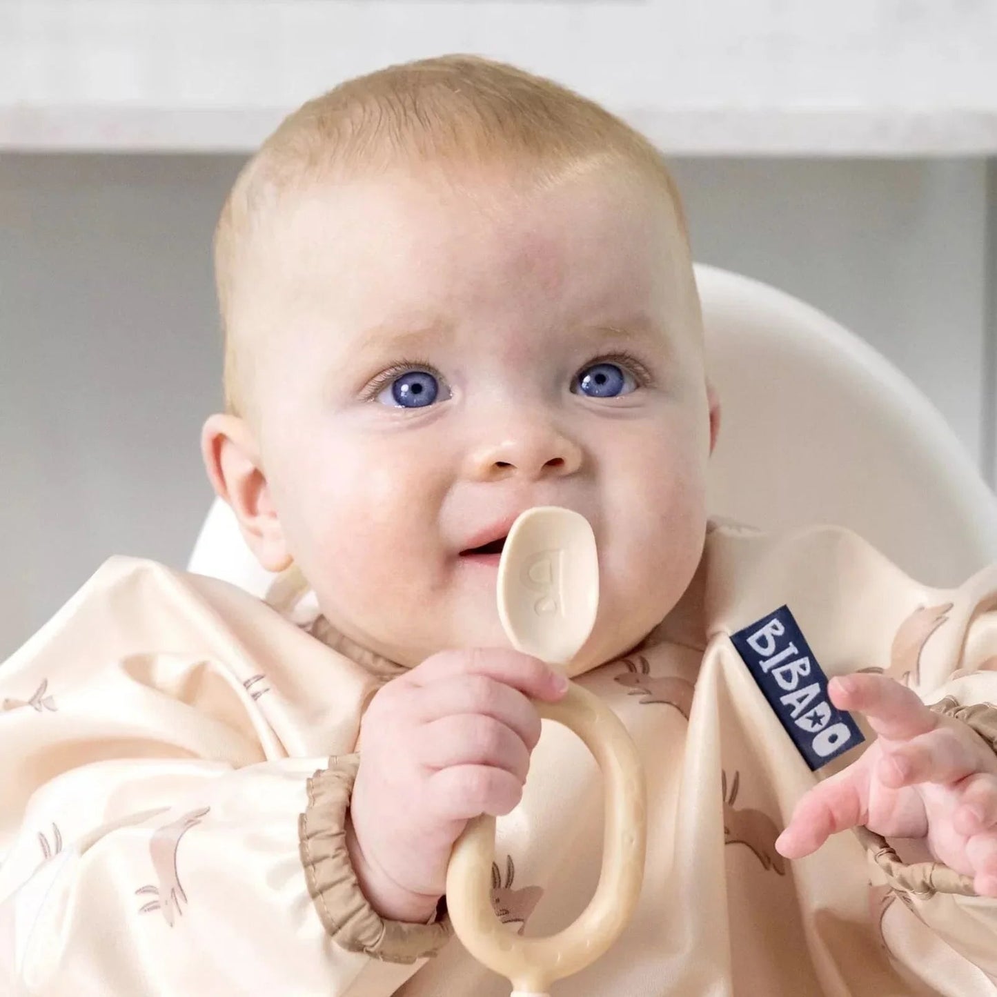 Bibado Dippit Baby Weaning Spoons 6+ months Pack of 2 - Fawn - mezetto ebebek ebebek