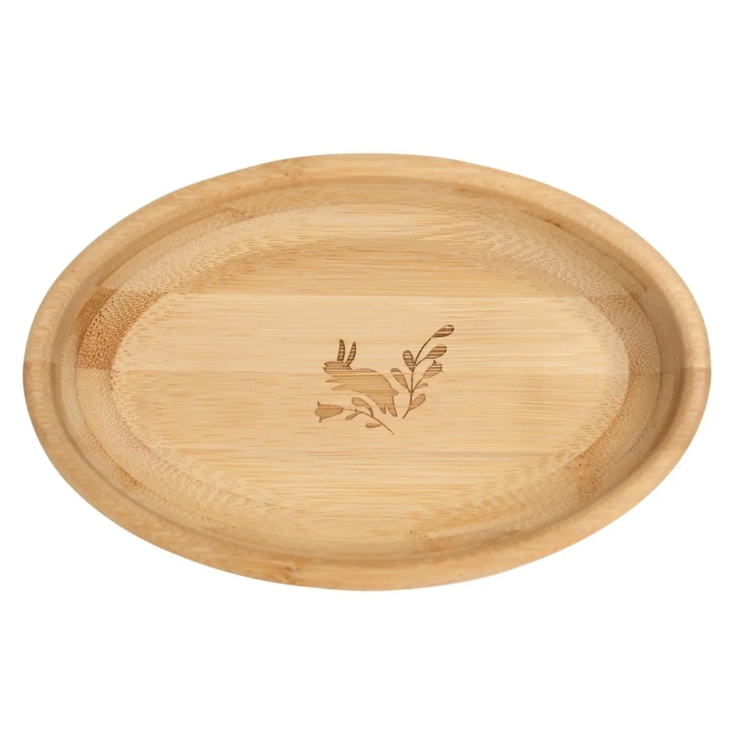 Bibado Natural Bamboo Suction Bowl - Blush - mezetto ebebek ebebek