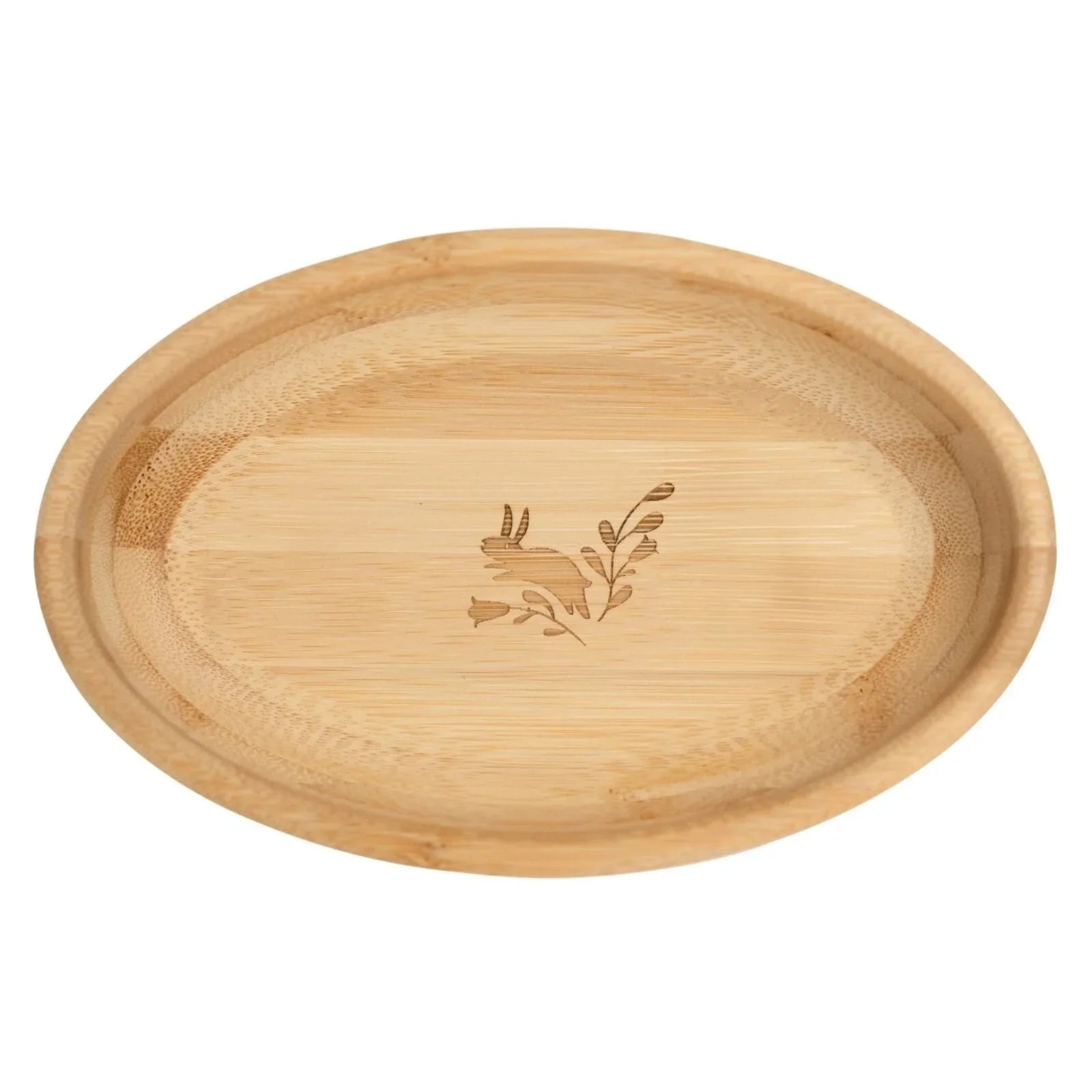 Bibado Natural Bamboo Suction Bowl - Blush - mezetto ebebek ebebek