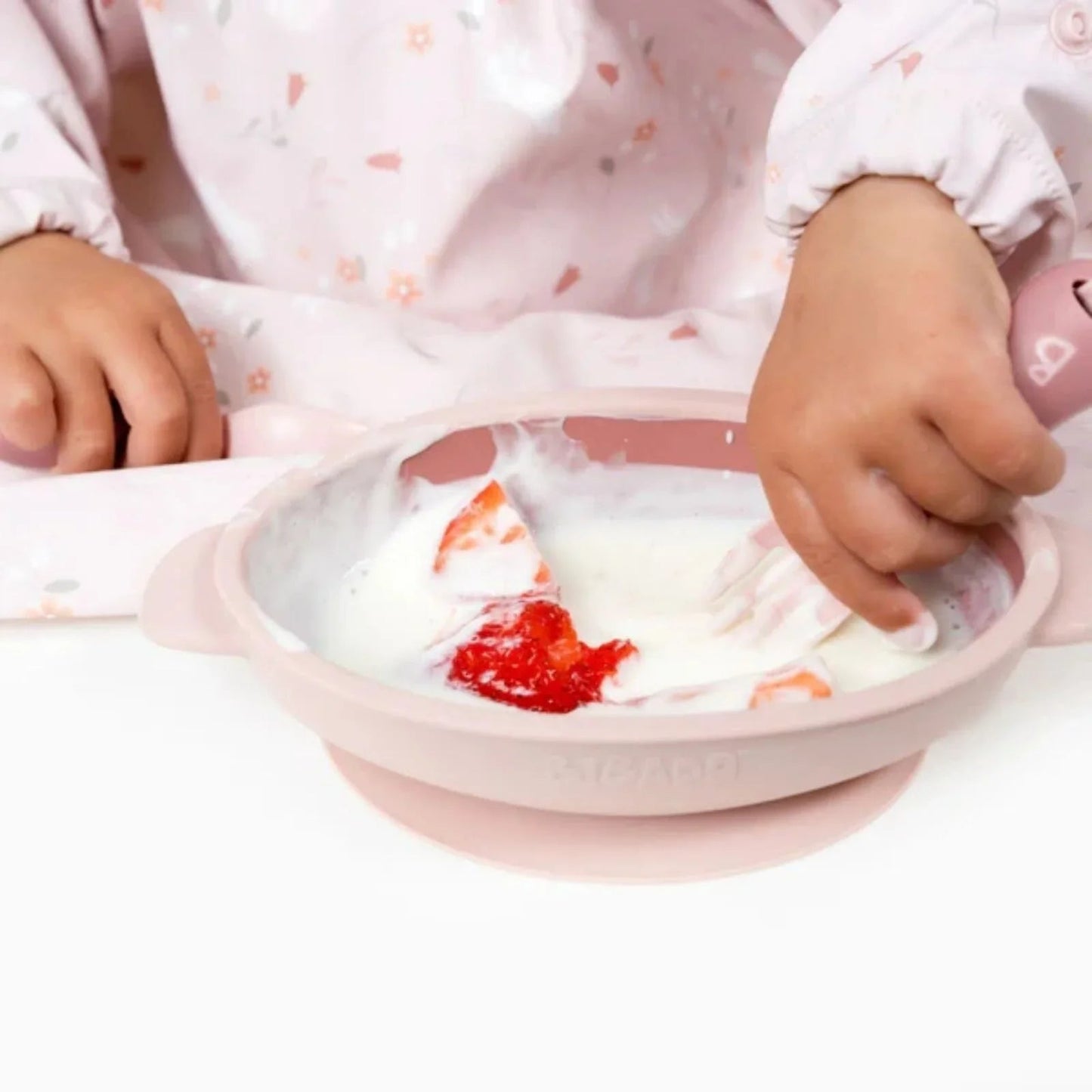 Bibado Silicone Suction Bowl - Blush - mezetto ebebek ebebek