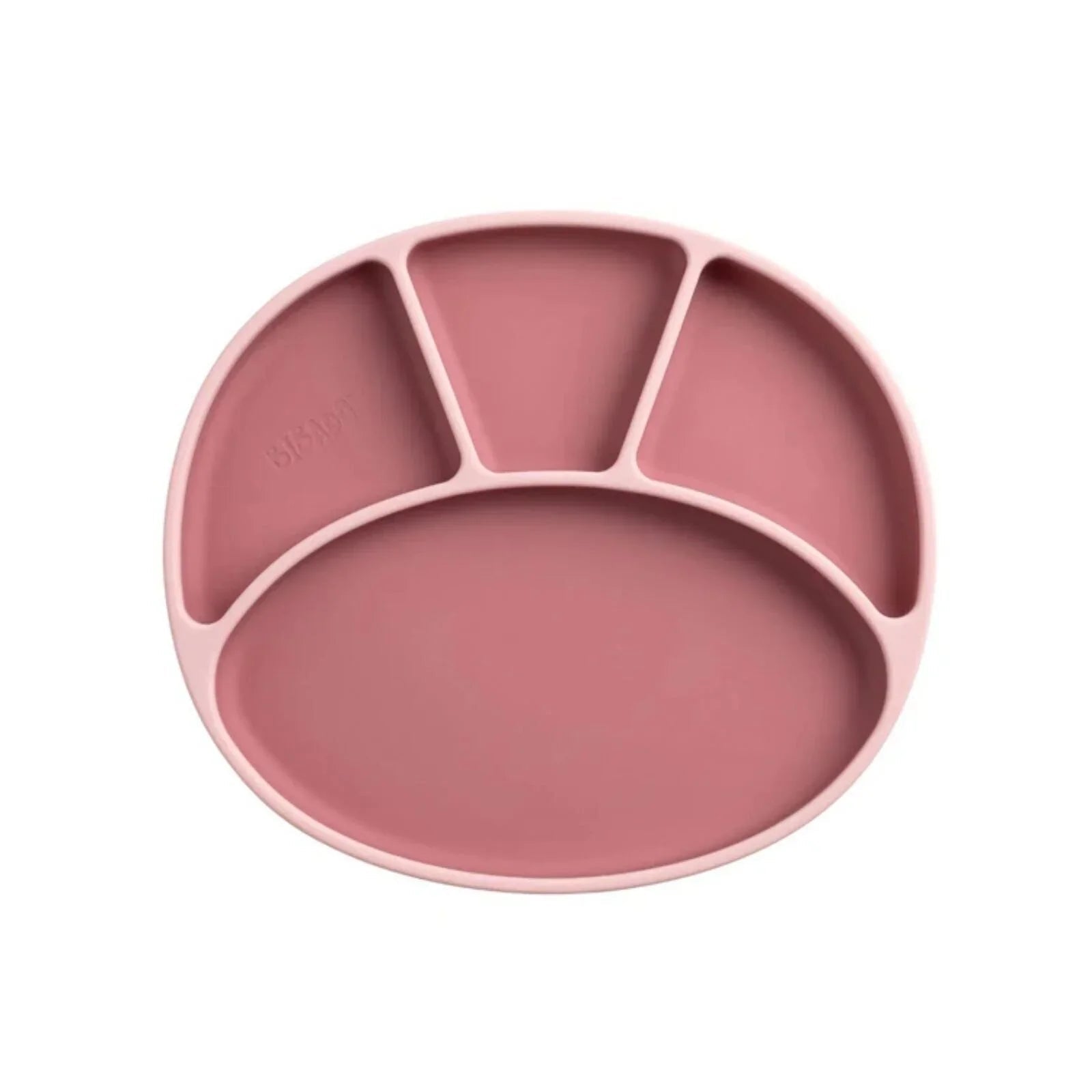 Bibado Silicone Suction Divider Plate - Blush - mezetto ebebek ebebek