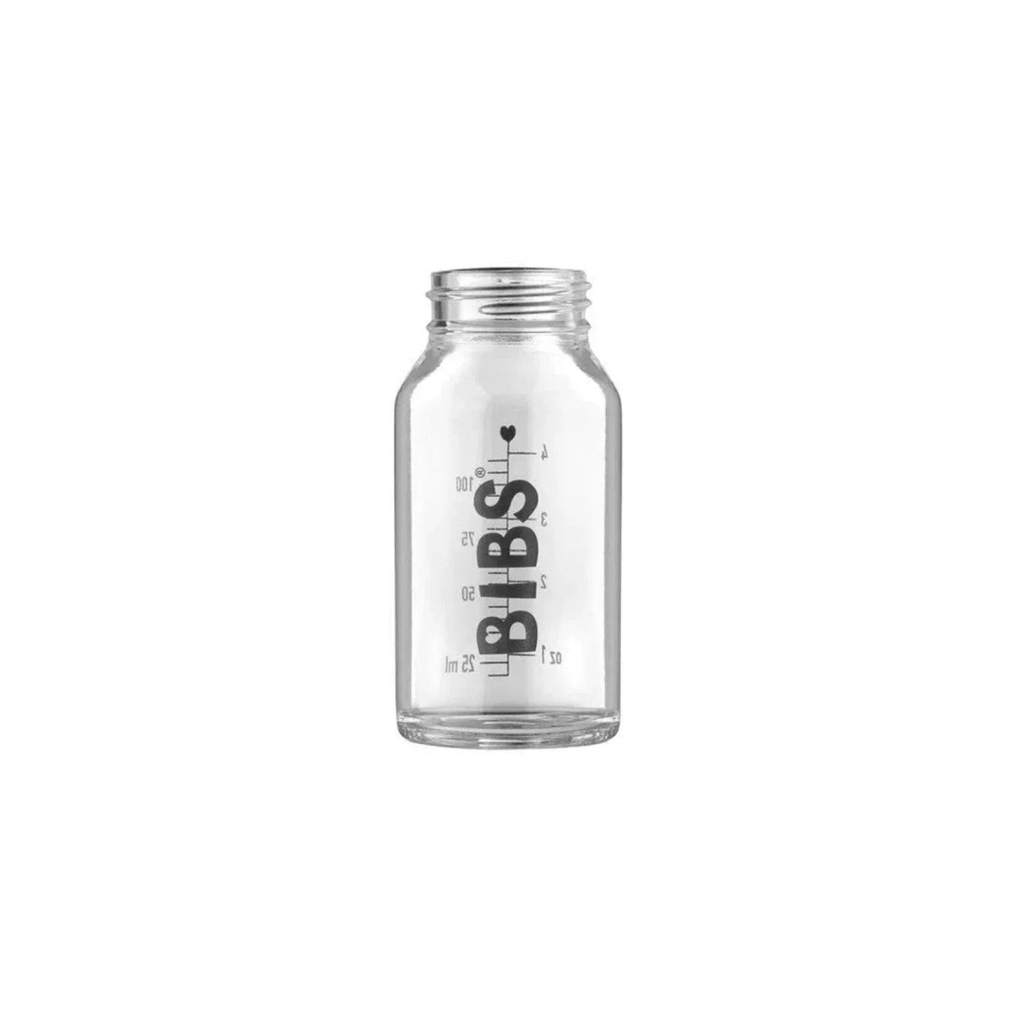 BIBS Baby Glass Bottle Complete Set Latex 110ml - Ivory - mezetto ebebek ebebek