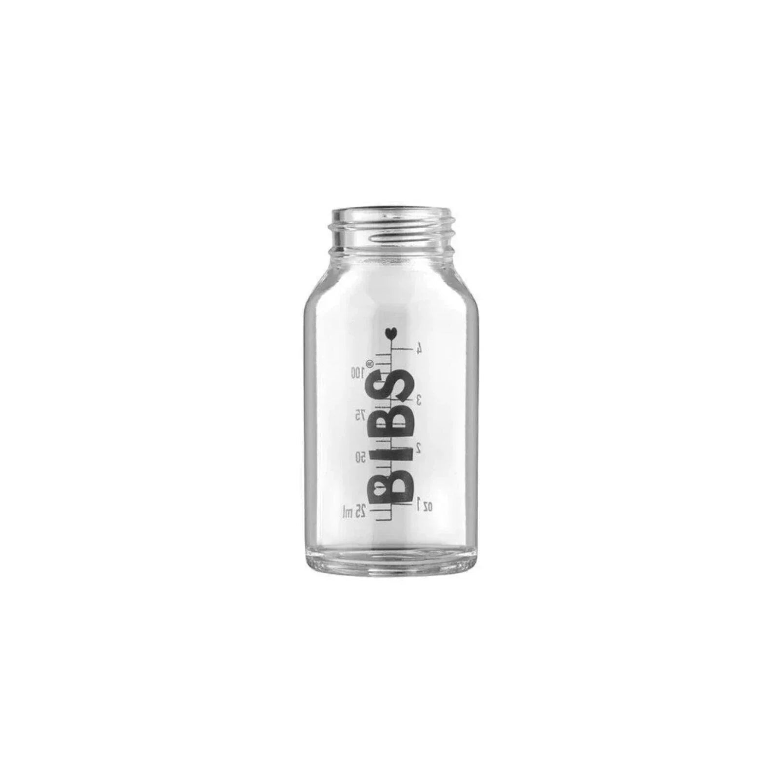 BIBS Baby Glass Bottle Complete Set Latex 110ml - Sage - mezetto ebebek ebebek