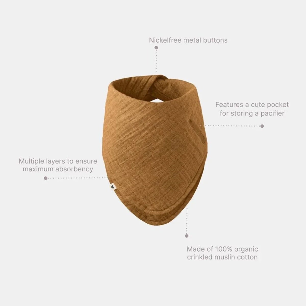 BIBS Bandana Bib - Sand - mezetto ebebek ebebek