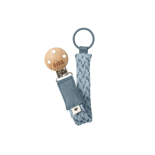 BIBS Soother Clip Braided - Petrol & Baby Blue - mezetto ebebek ebebek