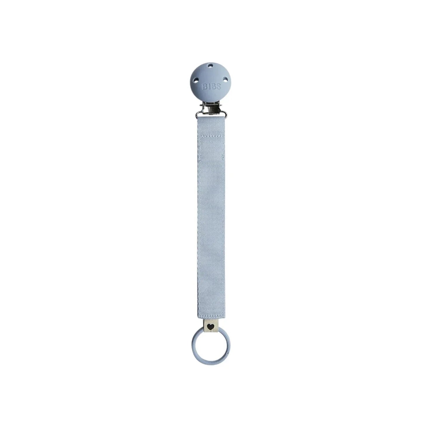 BIBS Soother Clip Ribbon - Dusty Blue - mezetto ebebek ebebek