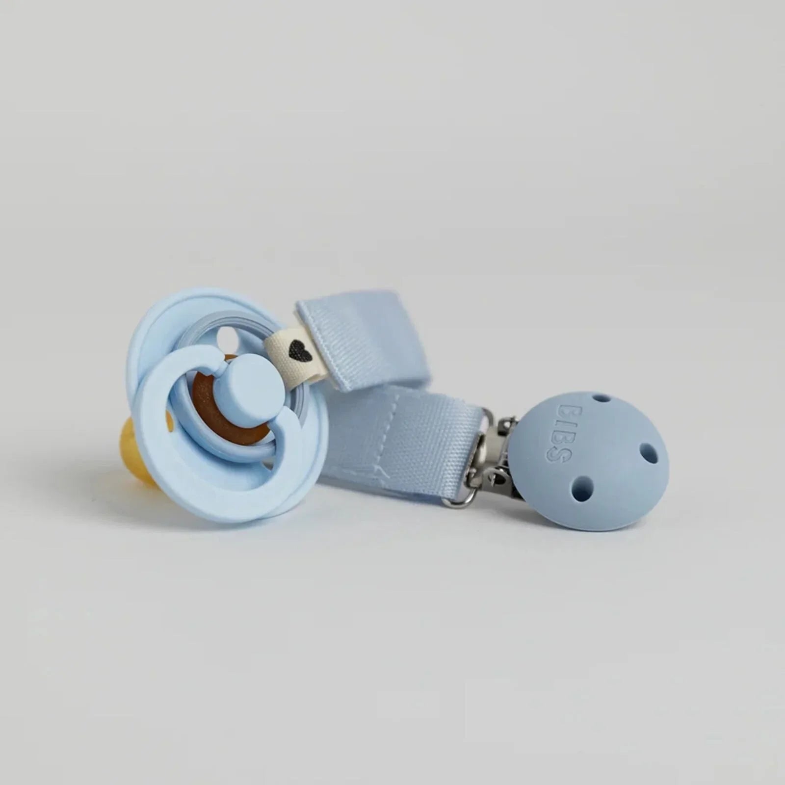 BIBS Soother Clip Ribbon - Sand - mezetto ebebek ebebek