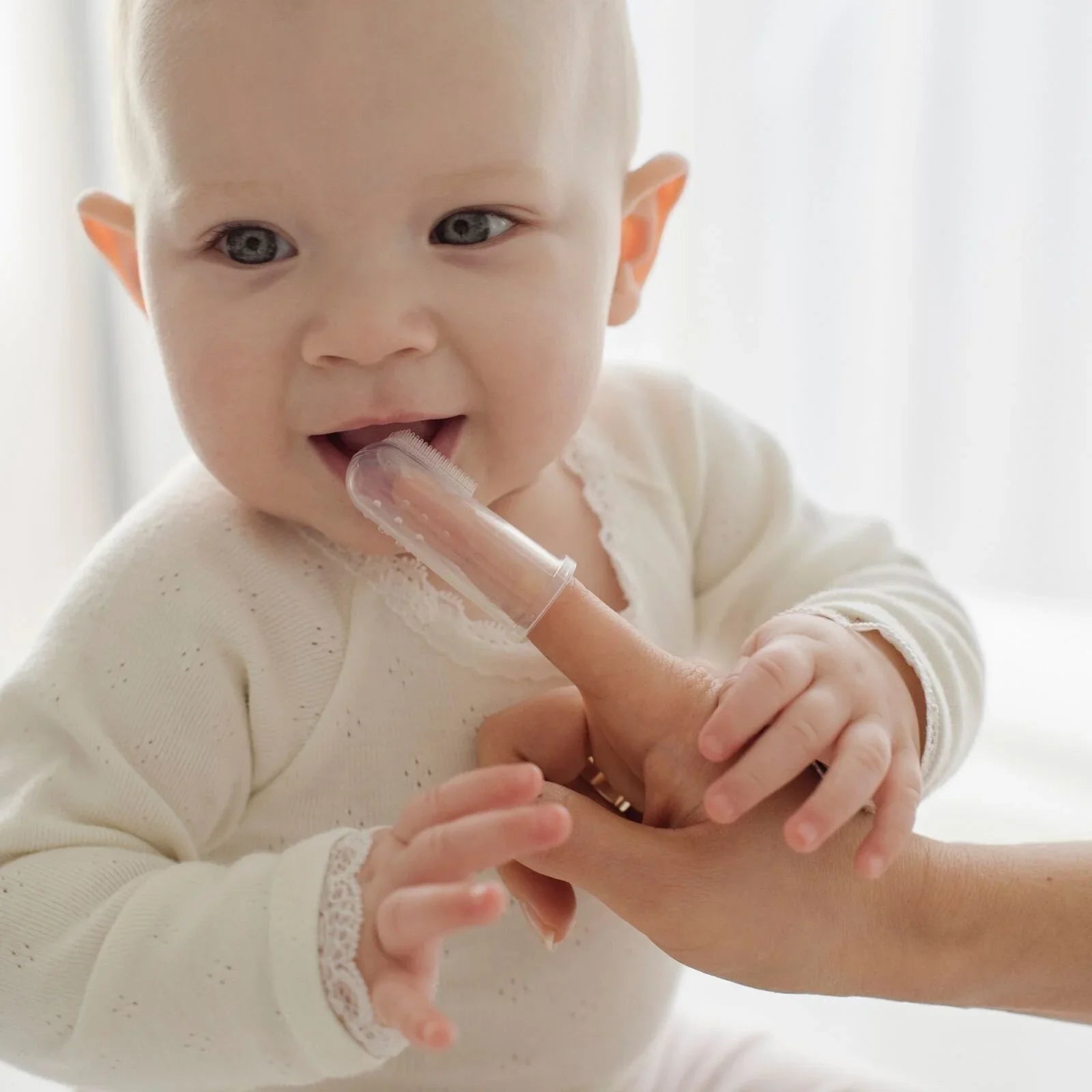 Bickiepegs Finger Toothbrush and Gum Massager from Birth Pack of 2 - mezetto ebebek ebebek