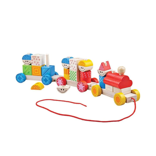 Bigjigs Toys Build Up Train - mezetto ebebek ebebek
