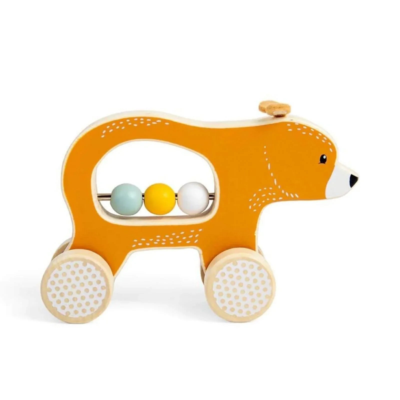 Bigjigs Toys Push Along Bear - mezetto ebebek ebebek