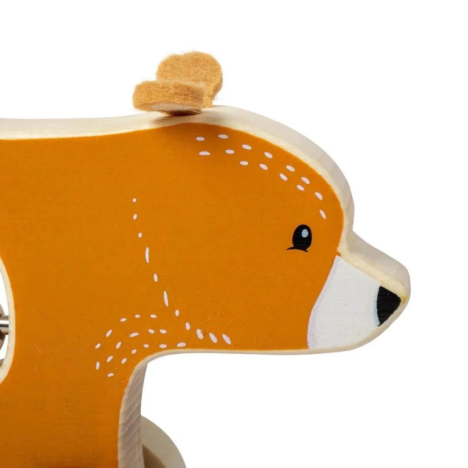 Bigjigs Toys Push Along Bear - mezetto ebebek ebebek