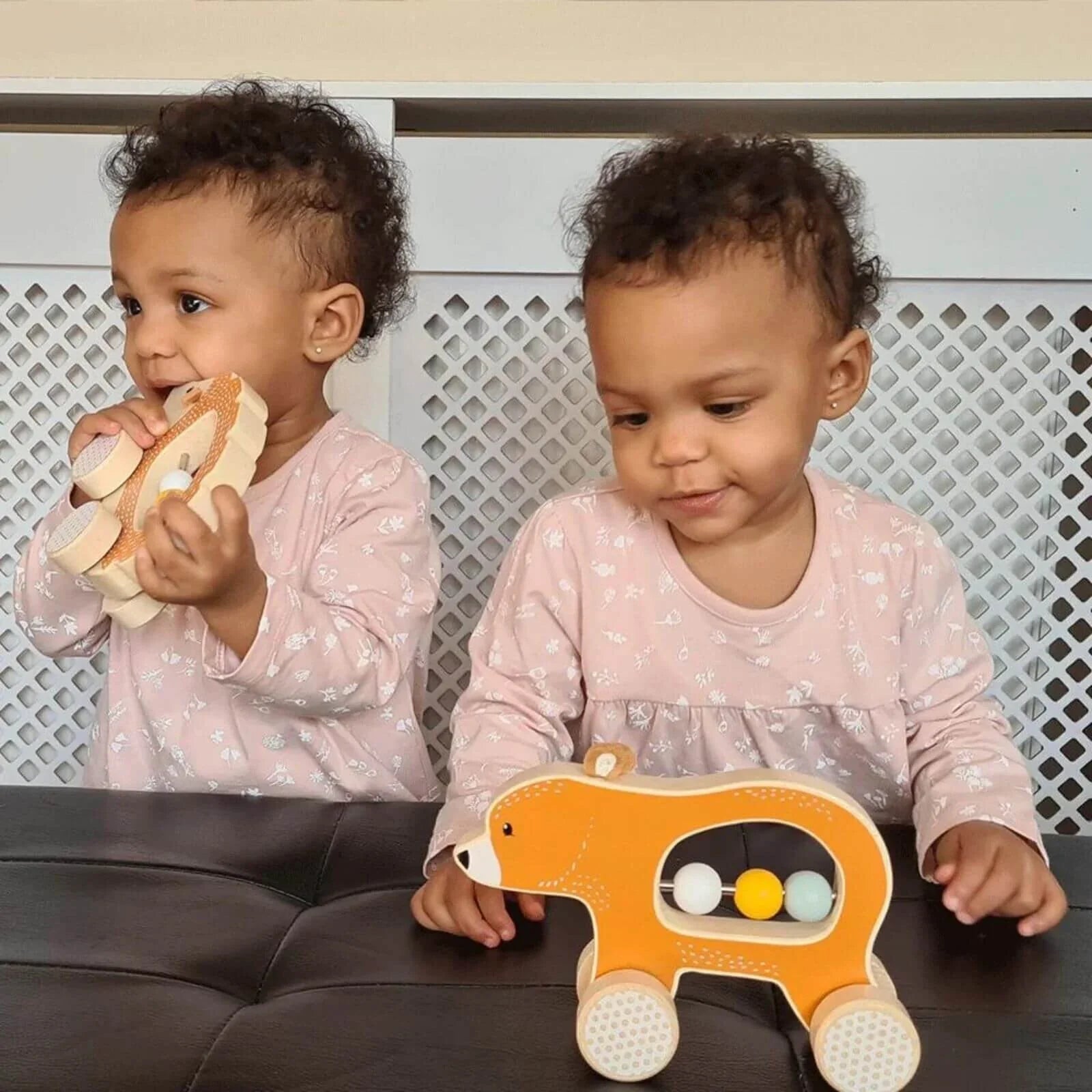 Bigjigs Toys Push Along Bear - mezetto ebebek ebebek