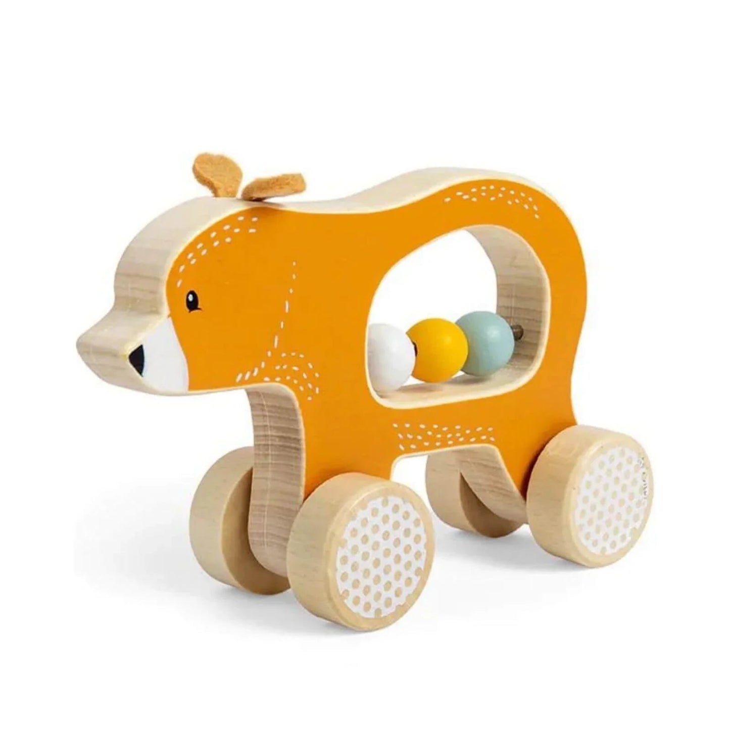 Bigjigs Toys Push Along Bear - mezetto ebebek ebebek