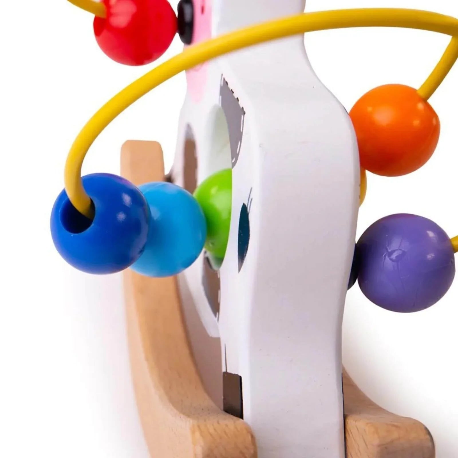 Bigjigs Toys Rocking Bead Frame Cow - mezetto ebebek ebebek