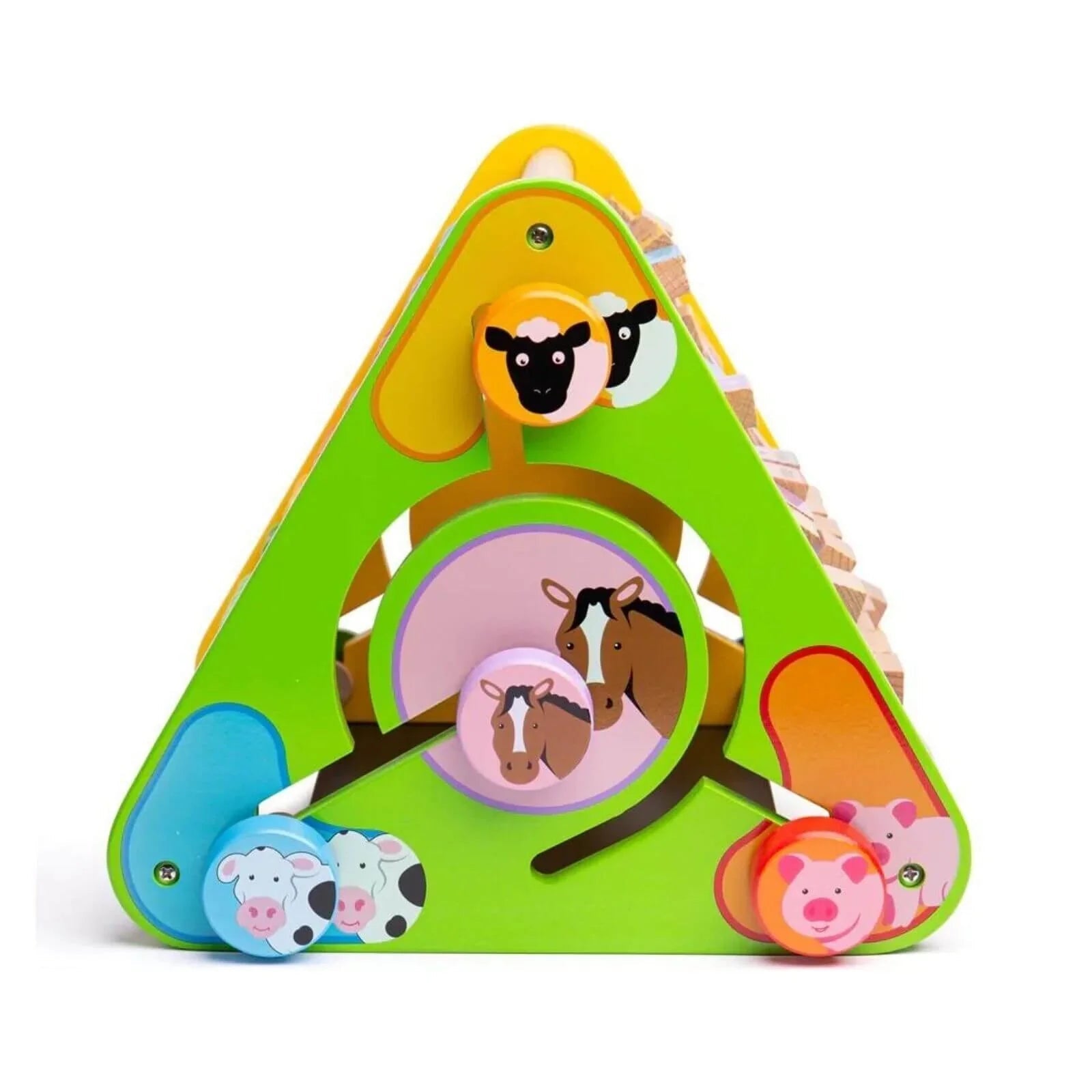Bigjigs Toys Triangular Activity Centre - mezetto ebebek ebebek