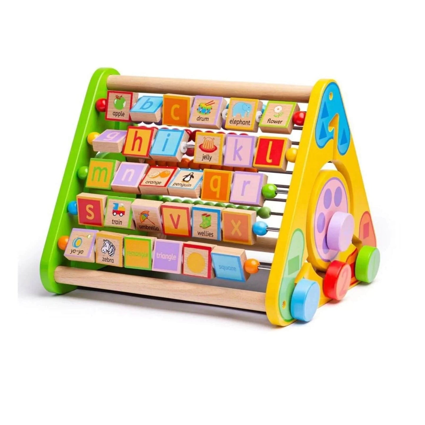 Bigjigs Toys Triangular Activity Centre - mezetto ebebek ebebek