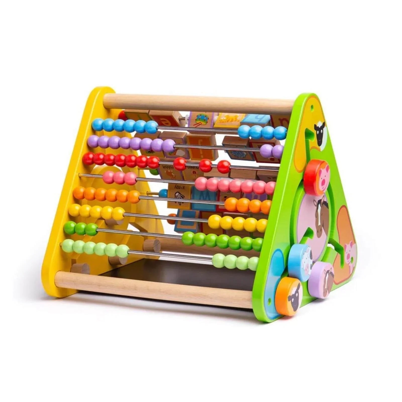 Bigjigs Toys Triangular Activity Centre - mezetto ebebek ebebek