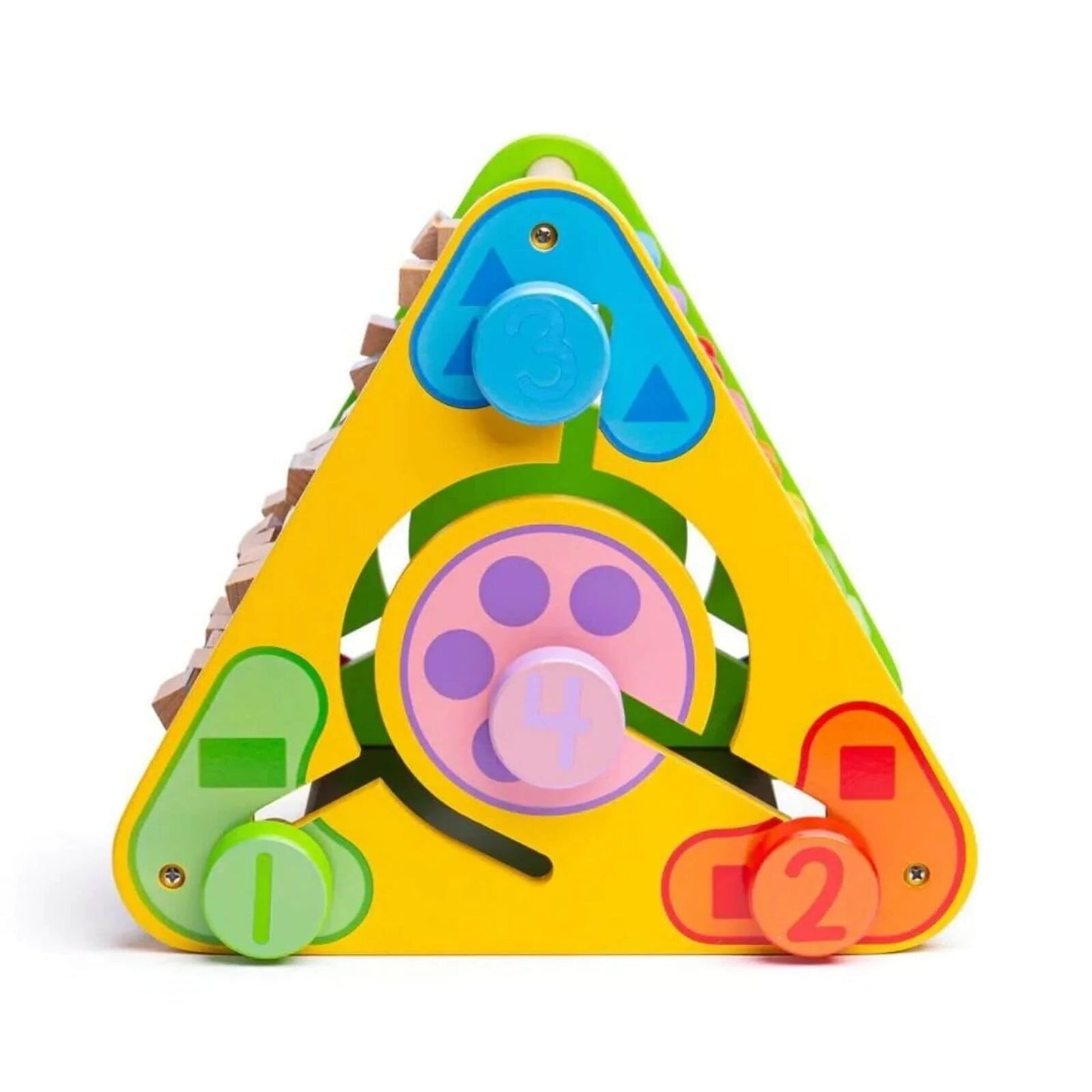 Bigjigs Toys Triangular Activity Centre - mezetto ebebek ebebek