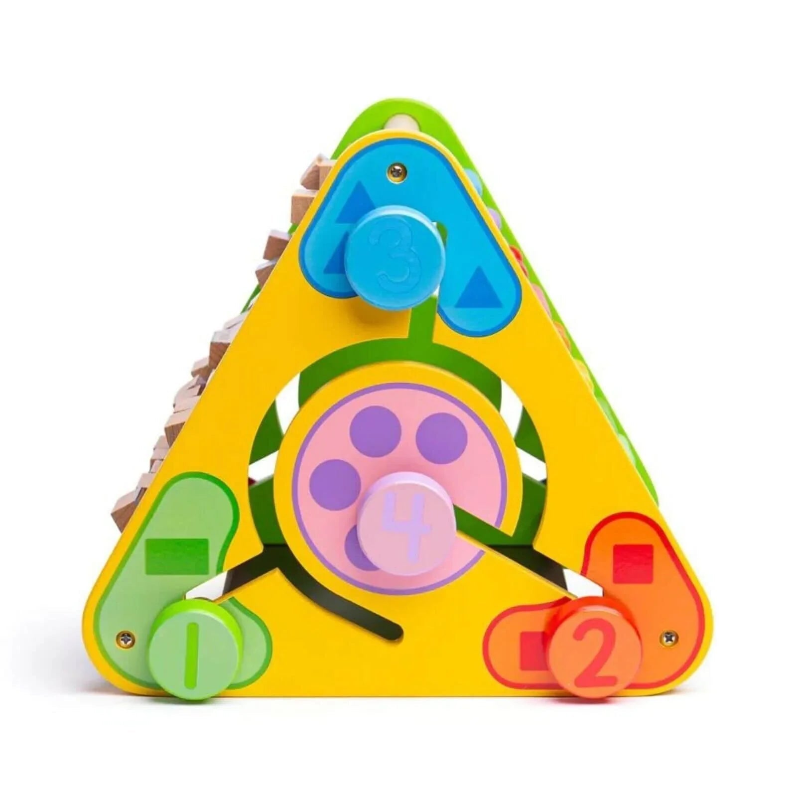 Bigjigs Toys Triangular Activity Centre - mezetto ebebek ebebek