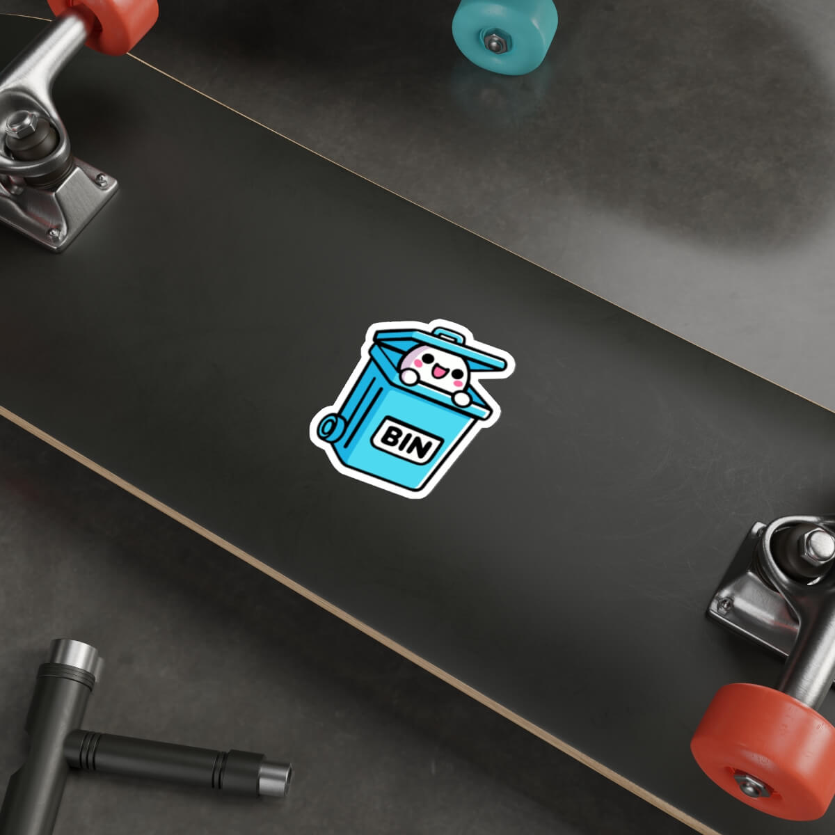Bin Creature Cartoon Sticker – Funny Vinyl Decal - mezetto KEOLIX KEOLIX