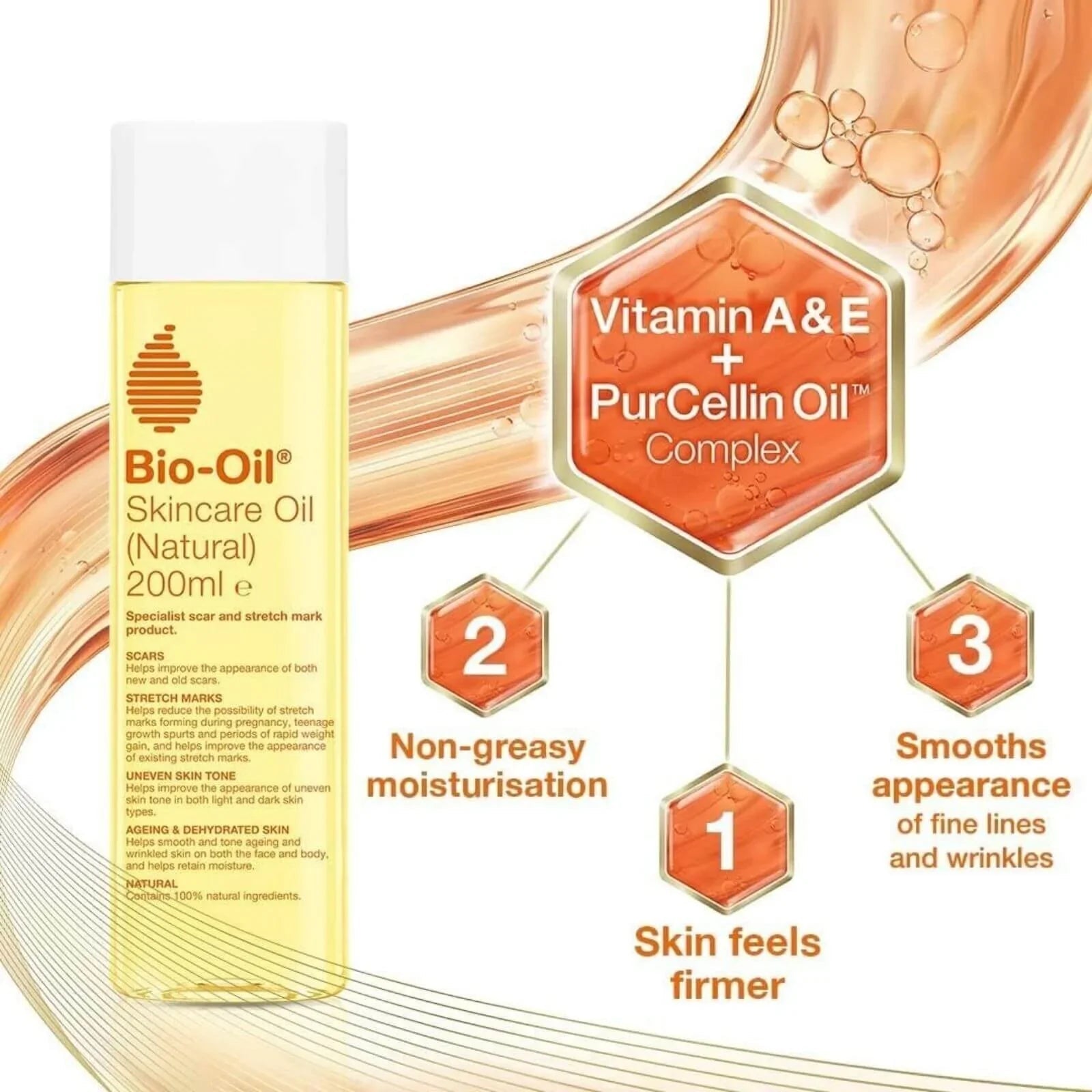 Bio - Oil Natural Skincare Oil 200ml - mezetto ebebek ebebek