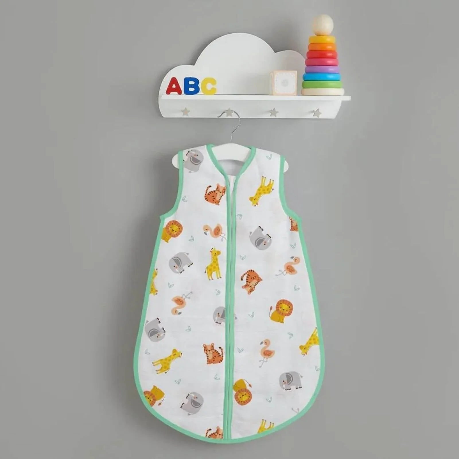 Bloomsbury Mill Jungle Cubs Muslin Sleep Bag - mezetto ebebek ebebek