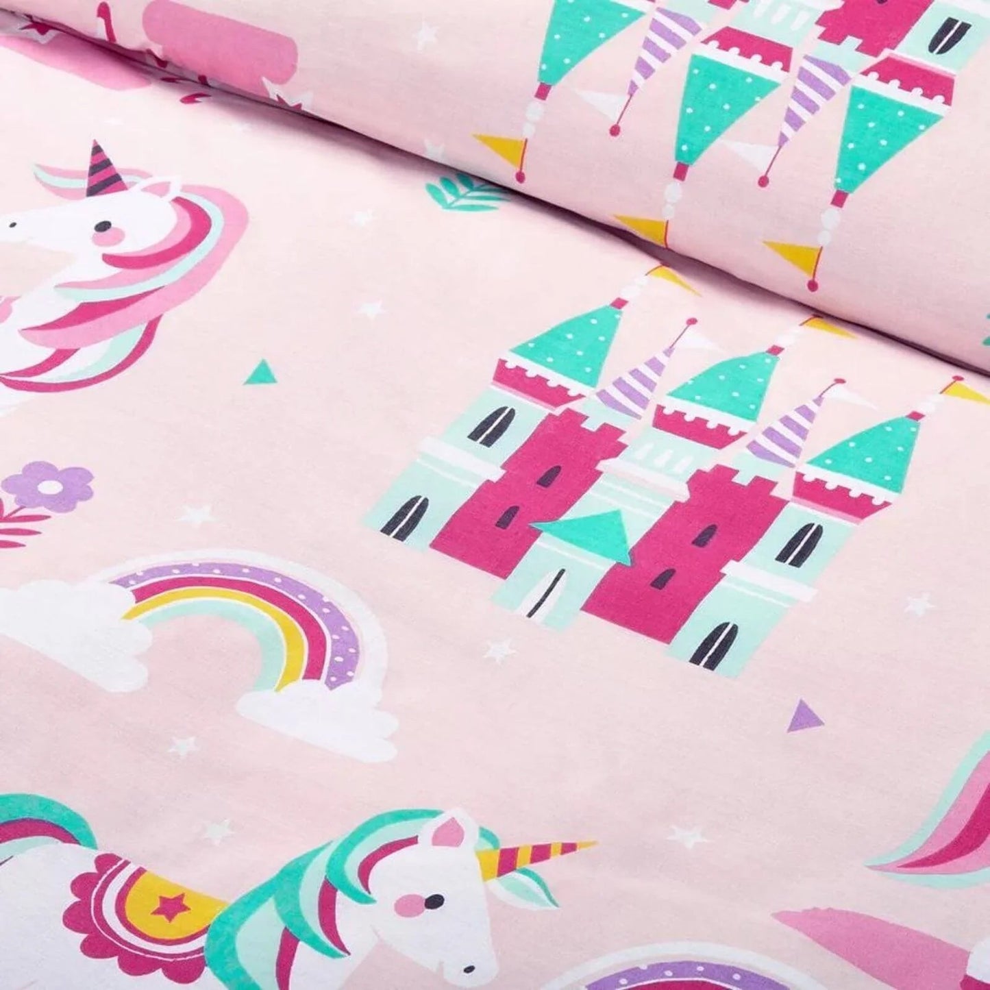 Bloomsbury Mill Single Duvet Set - Magic Unicorn - mezetto ebebek ebebek